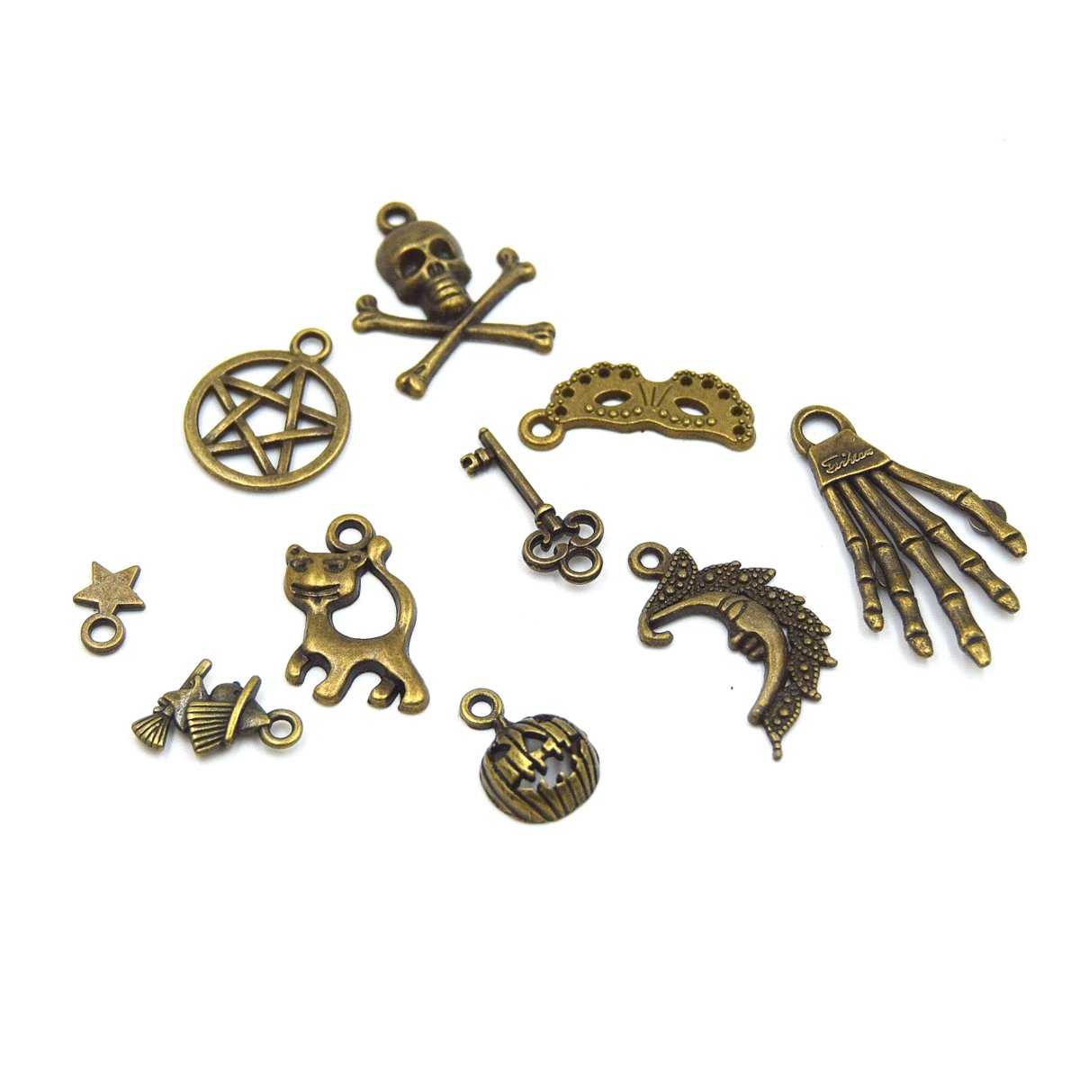 Breloques bronze Halloween mixte x20 – Image 2