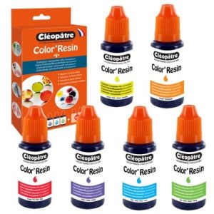 Boîte de 6 colorants pour résine Color&rsquo;Resin de Cléopâtre