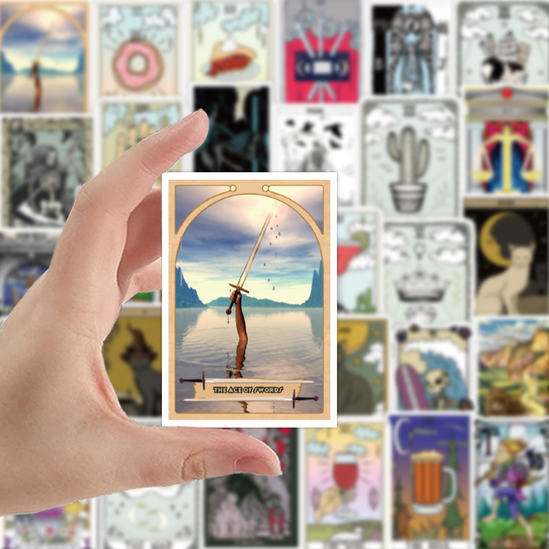 Autocollants thème Cartes de Tarot x50 – Image 4