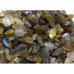 Pépites de labradorite, pierre non percés