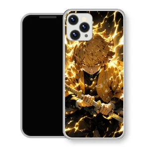Coque iPhone 15 Zenitsu Agatsuma Concentration Foudre | Manga Demon Slayer
