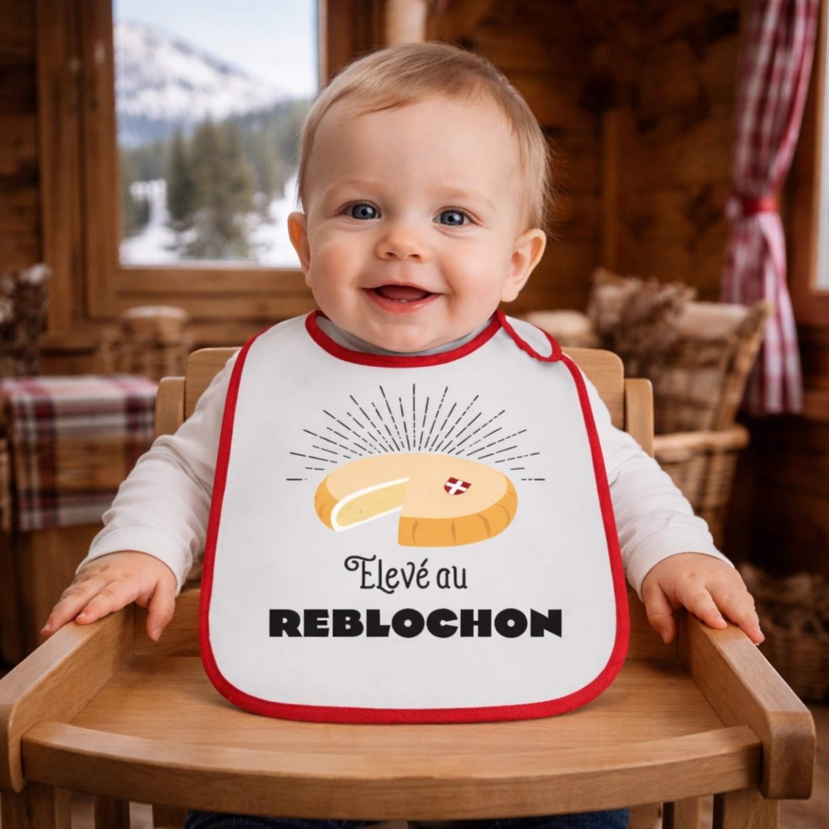 Bavoir bébé “élevé au reblochon” – Image 4