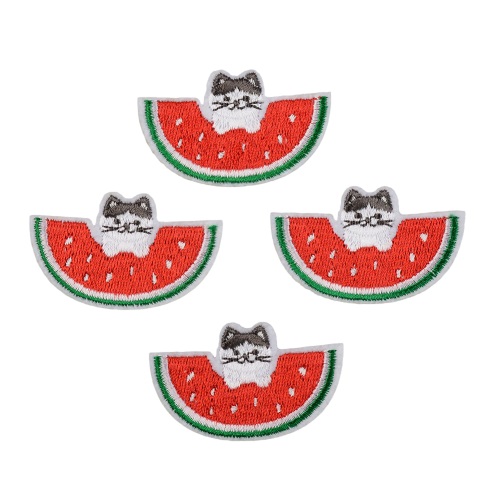 Ecussons patch thermocollant chat pastèque – Image 2