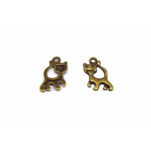 Breloques chats bronze
