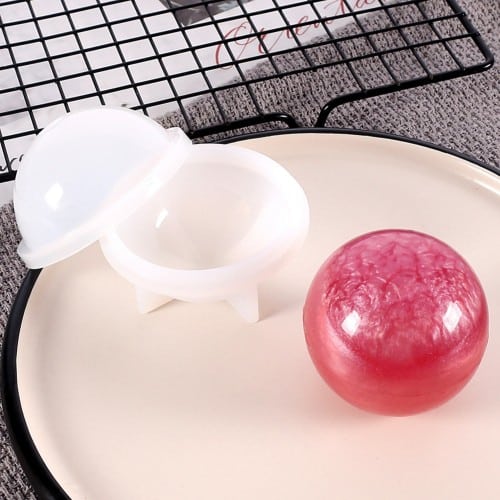 kit Moule sphérique 20mm pour fabrication de pendentifs et bijoux en résine époxy – Image 4