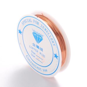 Rouleau de fil cuivre 0.5 mm x9.5 mètres