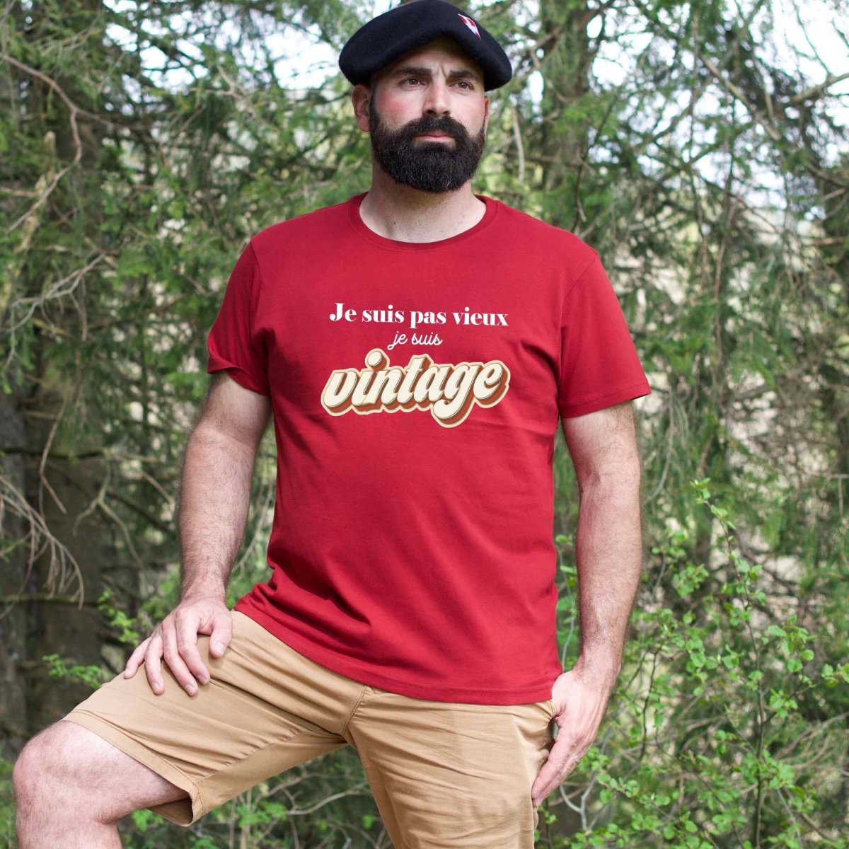 Tee shirt “je suis pas vieux je suis vintage” â Image 5