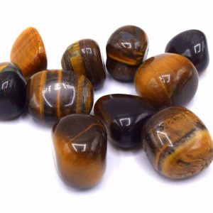 Lot de 2 Pierres Œil de Tigre Naturelles – Pépites non percées